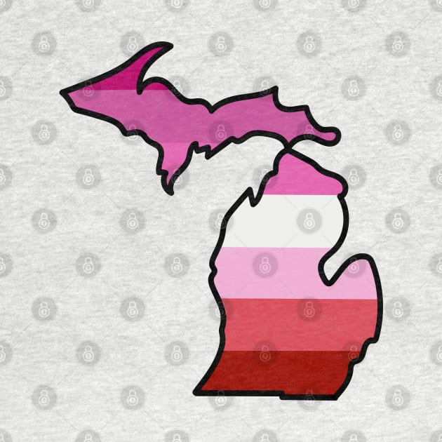 Michigan Lesbian Pride Flag by Jessimk